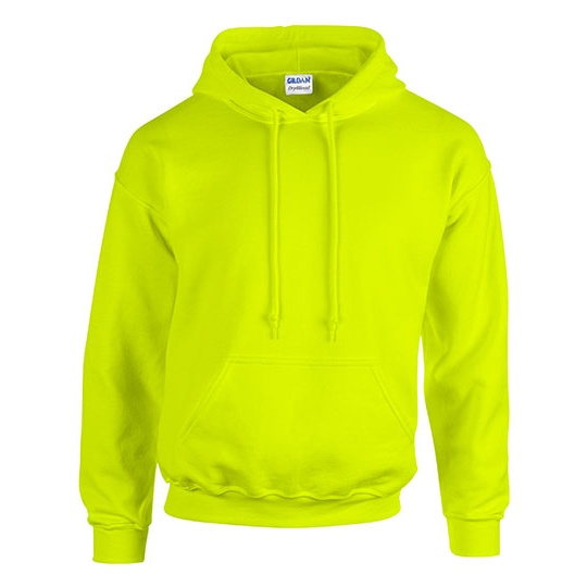 Bluza Unisex Gruby Material z Kapturem G18500 - Safety Green