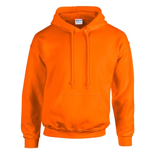 Bluza Unisex Gruby Material z Kapturem G18500 - Safety Orange