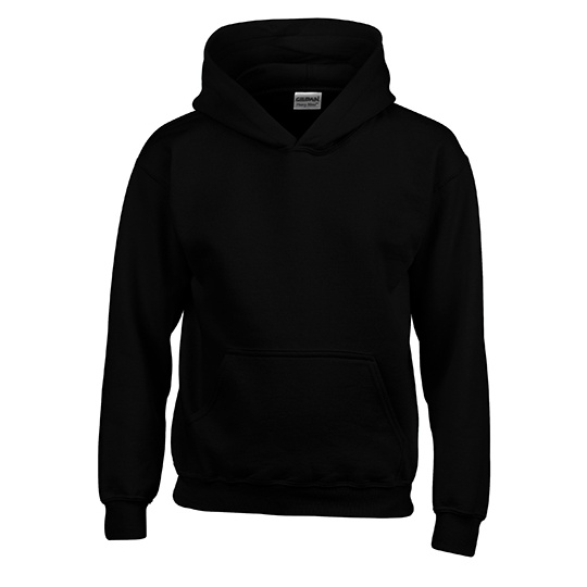 Bluza Klasyczna Z Kapturem Gruby Material G18500K - Black