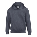 Bluza Klasyczna Z Kapturem Gruby Material G18500K - Dark Heather