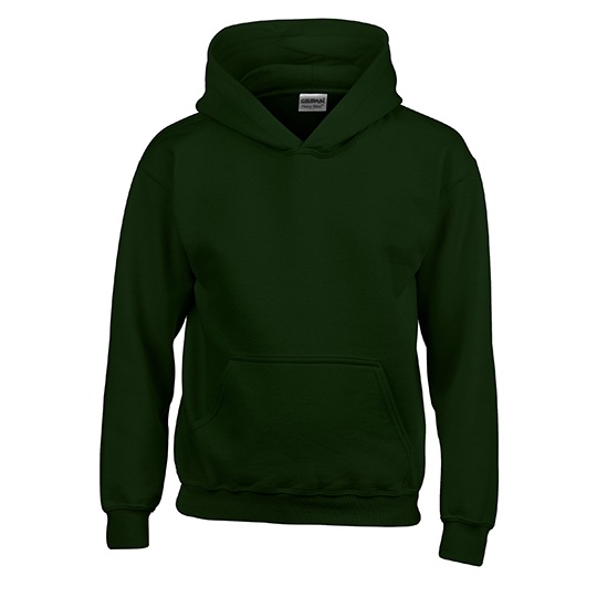 Bluza Klasyczna Z Kapturem Gruby Materiał G18500K - Forest Green