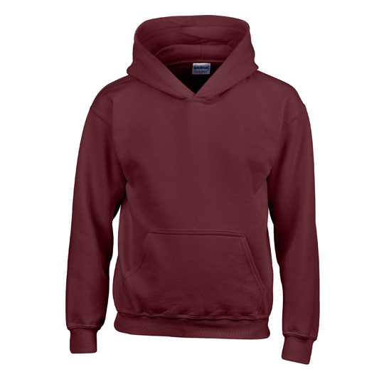 Bluza Klasyczna Z Kapturem Gruby Materiał G18500K - Maroon