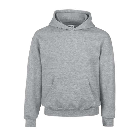 Bluza Klasyczna Z Kapturem Gruby Materiał G18500K - Sport Grey (Heather)