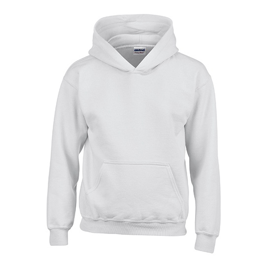 Bluza Klasyczna Z Kapturem Gruby Material G18500K - White