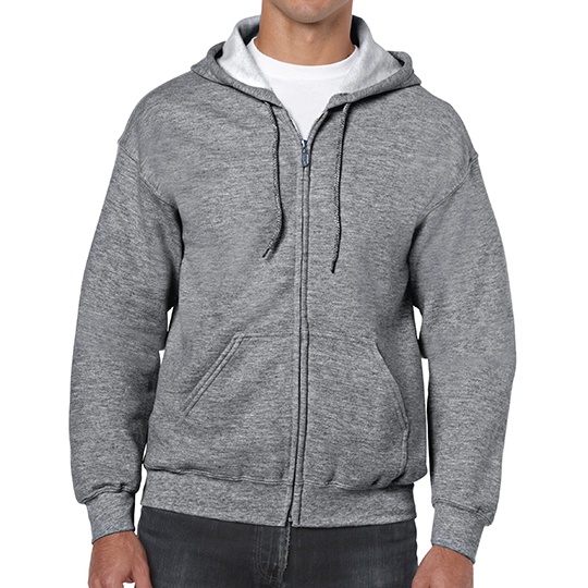 Bluza Rozpinana Klasyczna Gruby Material MVS Air G18600 - Graphite Heather