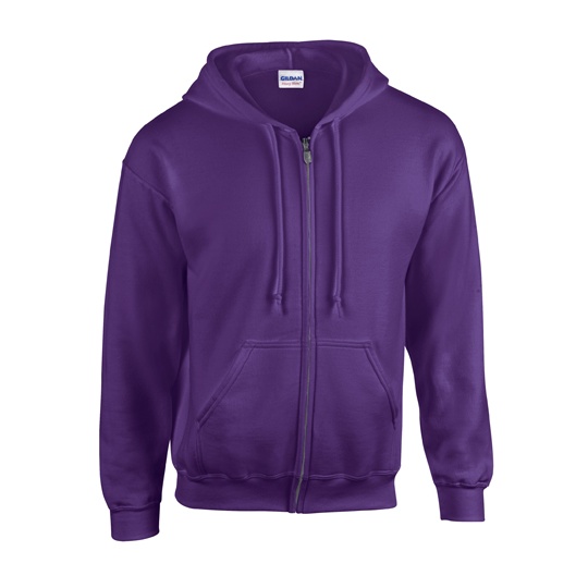 Bluza rozpinana z kapturem G18600 - Purple