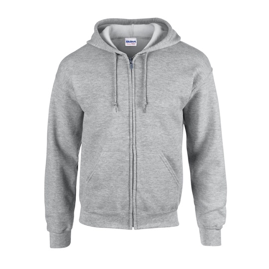 Bluza rozpinana z kapturem G18600 - Sport Grey (Heather)