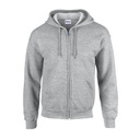 Bluza Rozpinana Klasyczna Gruby Material MVS Air G18600 - Sport Grey (Heather)