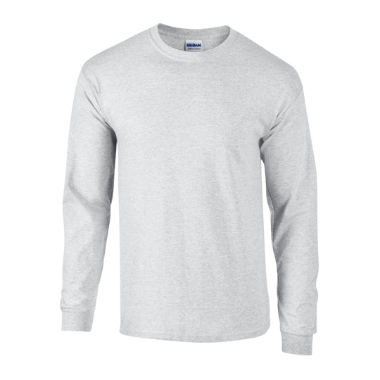 Koszulka z dlugim rekawem Klasyczna Bawelna Ultra G2400 - Ash Grey (Heather)