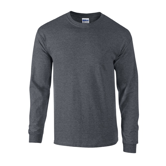 Koszulka z dlugim rekawem Klasyczna Bawelna Ultra G2400 - Dark Heather