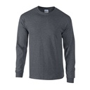 Koszulka z długim rękawem Klasyczna Bawełna Ultra G2400 - Dark Heather