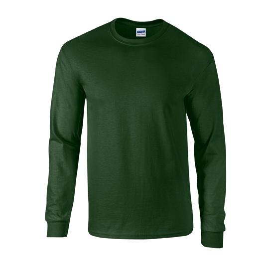 Koszulka z dlugim rekawem Klasyczna Bawelna Ultra G2400 - Forest Green
