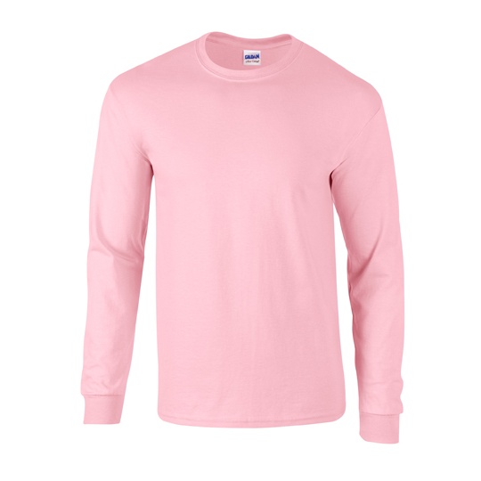 Koszulka z dlugim rekawem Klasyczna Bawelna Ultra G2400 - Light Pink