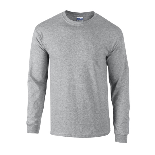 Koszulka z dlugim rekawem Klasyczna Bawelna Ultra G2400 - Sport Grey (Heather)