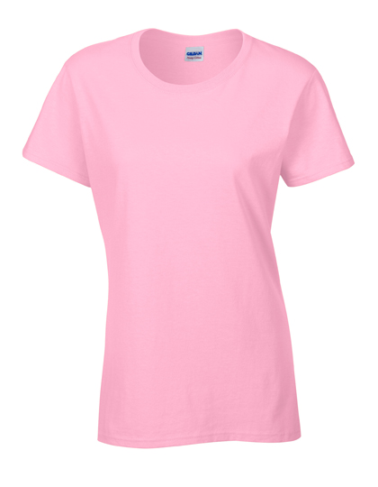 Damski T-shirt Slim z Krótkim Rękawem G5000L - Light Pink