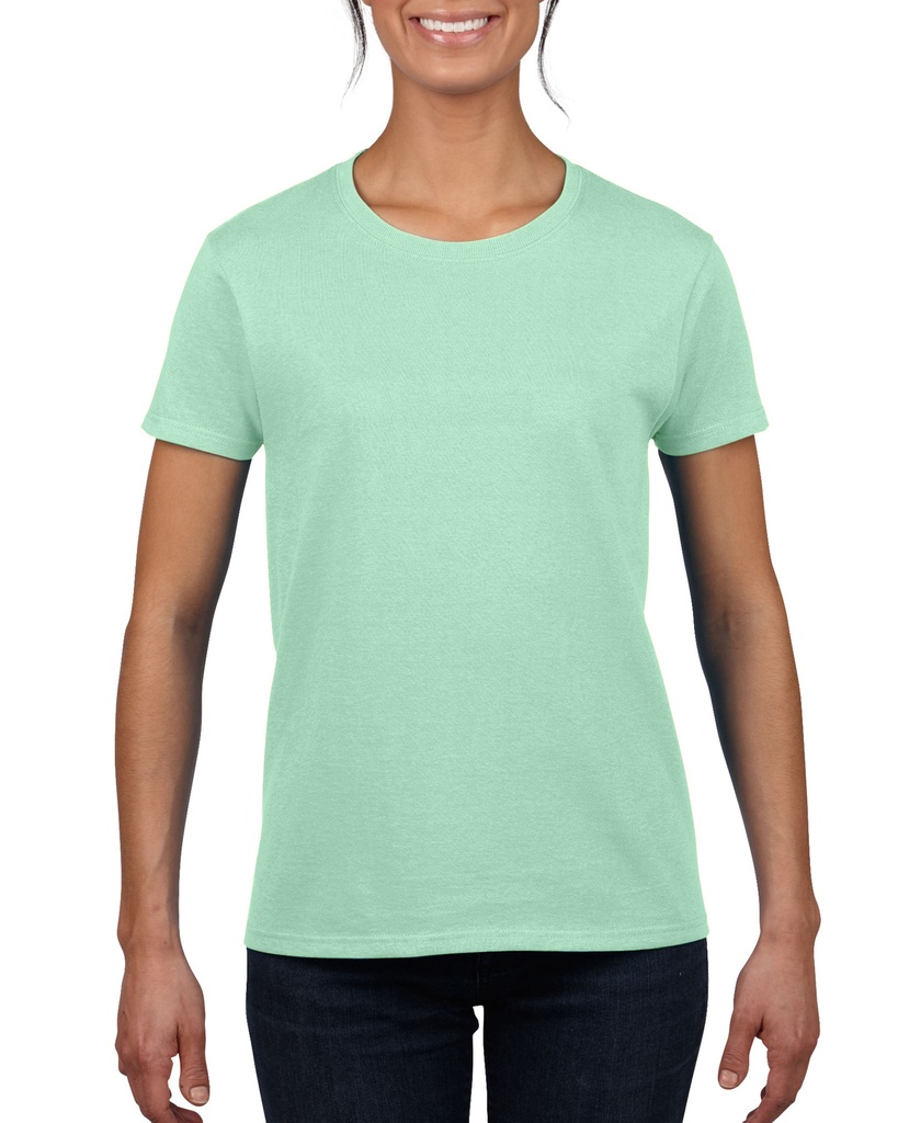T-shirt Damski Slim Bawelniany G5000L - Mint Green
