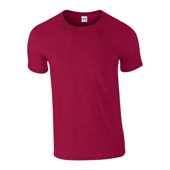T-shirt Klasyczny Bawełniany z Poliestrem G64000 - Antique Cherry Red (Heather)