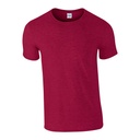 T-shirt Klasyczny Bawełniany z Poliestrem G64000 - Antique Cherry Red (Heather)