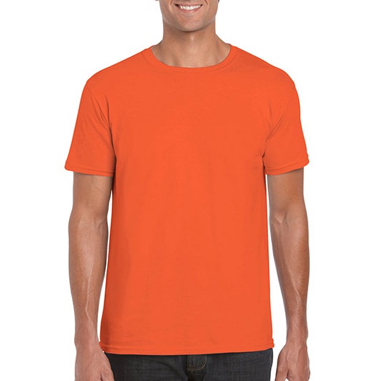 T-shirt Klasyczny Bawelniany z Poliestrem G64000 - Orange