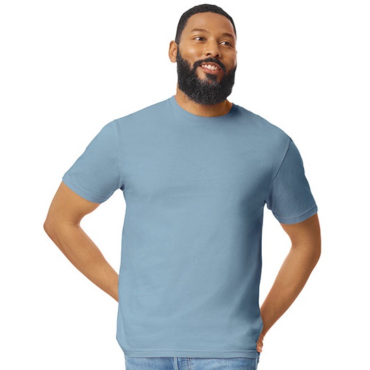 T-shirt Klasyczny Bawelniany z Poliestrem G64000 - Stone Blue