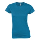 T-shirt Damski Krótki Rękaw Bawełna Ring-Spun G64000L - Antique Sapphire (Heather)