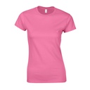 T-shirt Damski Krótki Rękaw Bawełna Ring-Spun G64000L - Azalea