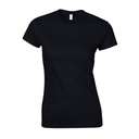 T-shirt Damski Krótki Rękaw Bawełna Ring-Spun G64000L - Black