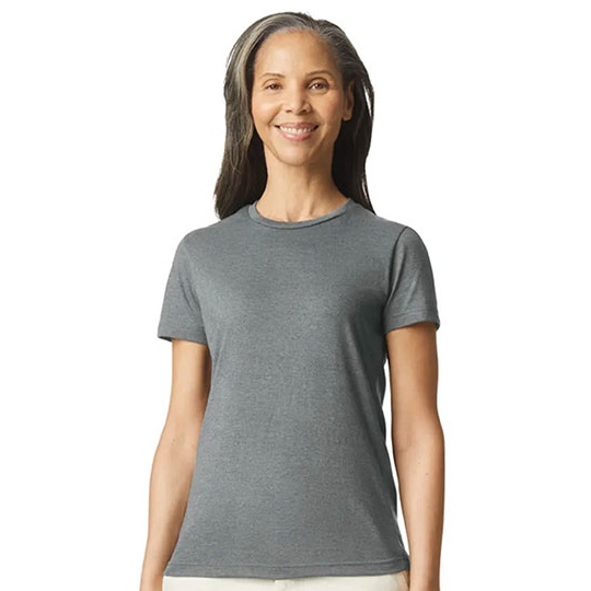 T-shirt Damski Krotki Rekaw Bawelna Ring-Spun G64000L - Graphite Heather