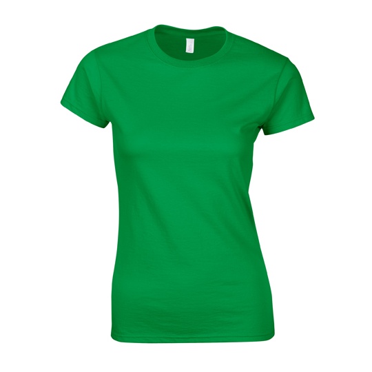 T-shirt Damski Krotki Rekaw Bawelna Ring-Spun G64000L - Irish Green