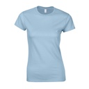 T-shirt Damski Krótki Rękaw Bawełna Ring-Spun G64000L - Light Blue
