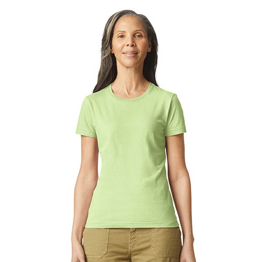 T-shirt Damski Krotki Rekaw Bawelna Ring-Spun G64000L - Pistachio