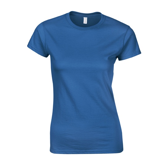 T-shirt Damski Krotki Rekaw Bawelna Ring-Spun G64000L - Royal