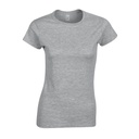 T-shirt Damski Krótki Rękaw Bawełna Ring-Spun G64000L - Sport Grey (Heather)