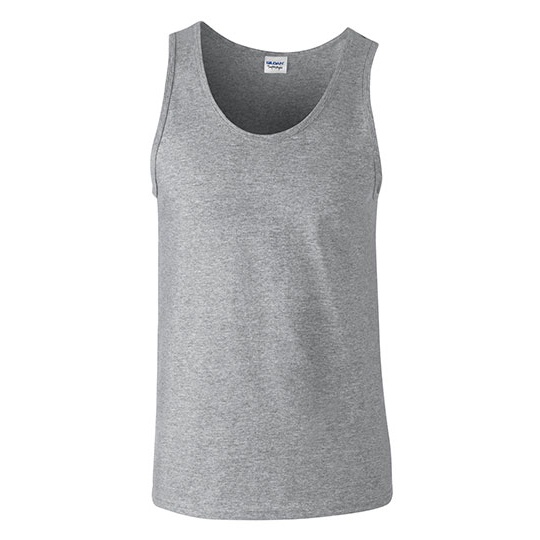 Bezrekawnik Klasyczny Lekko Dopasowany Bawelniany Ring Spun G64200 - Sport Grey (Heather)
