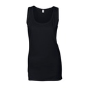 Top Damski Dopasowany Bawełniany G64200L - Black