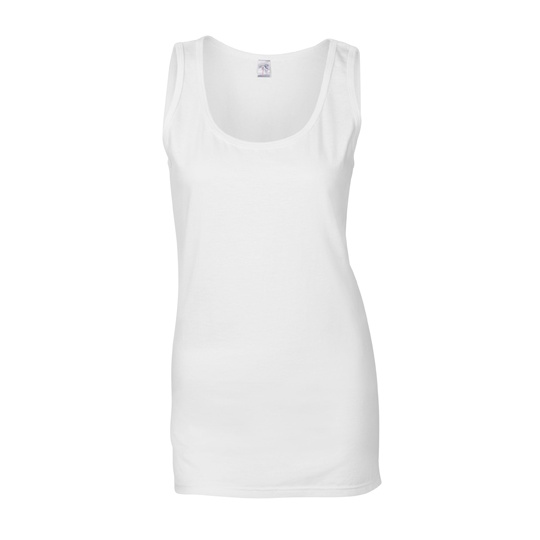 Top Damski Dopasowany Bawelniany G64200L - White