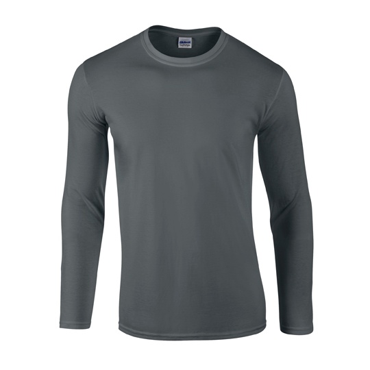 Koszulka Unisex Dlugi Rekaw Bawelniana G64400 - Charcoal (Solid)