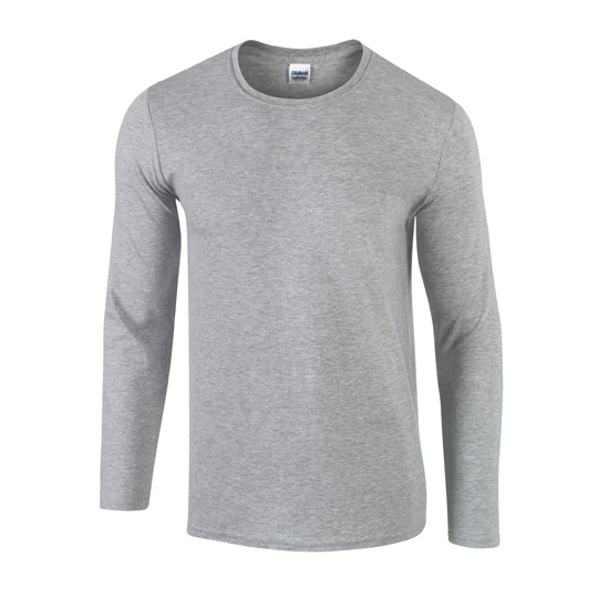 Koszulka Unisex Dlugi Rekaw Bawelniana G64400 - Sport Grey (Heather)