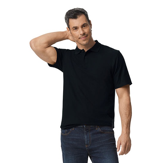 Koszulka Polo Klasyczna Pika Bawelniana G64800 - Black