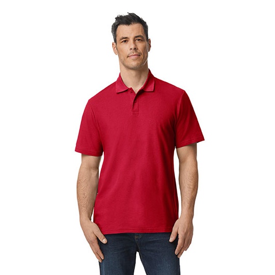 Koszulka Polo Klasyczna Pika Bawelniana G64800 - Cherry Red