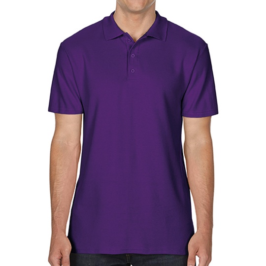 Koszulka Polo Klasyczna Pika Bawełniana G64800 - Purple
