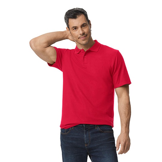 Koszulka Polo Klasyczna Pika Bawelniana G64800 - Red