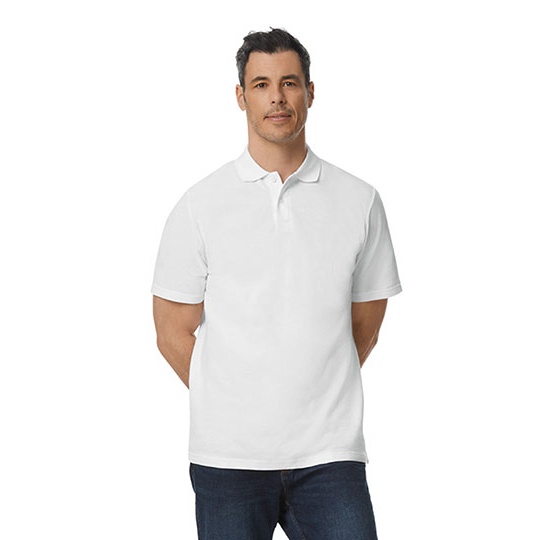 Koszulka Polo Klasyczna Pika Bawelniana G64800 - White
