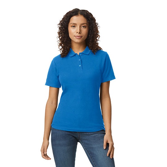 Koszulka Polo Damska Slim Bawelna Pika G64800L - Royal
