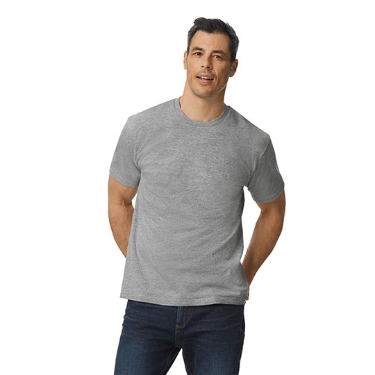 Koszulka Meska Klasyczna Bawelniana G65000 - Sport Grey (Heather)
