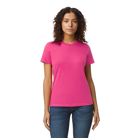 T-shirt Damski Slim Bawelniany G65000L - Heliconia