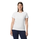 T-shirt Damski Slim Bawełniany G65000L - White