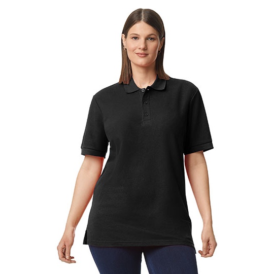 Koszulka Polo Unisex Klasyczna Bawelna Pika G85800 - Black