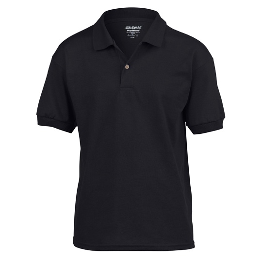 Polo Mlodziezowe Klasyczne DryBlend Odprowadzajace Wilgoc G8800K - Black