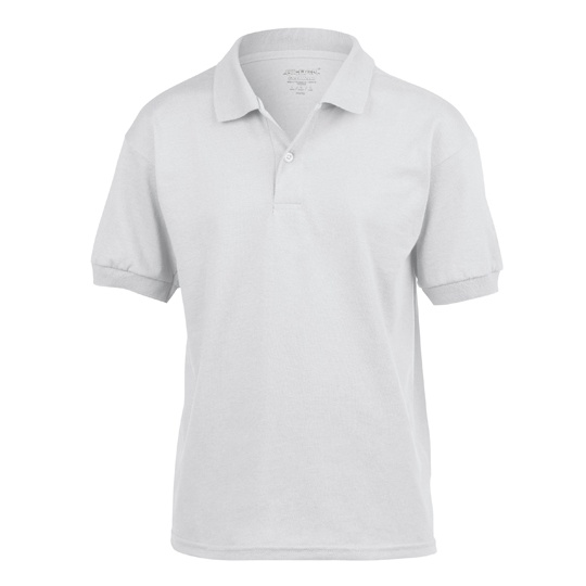 Polo Mlodziezowe Klasyczne DryBlend Odprowadzajace Wilgoc G8800K - White